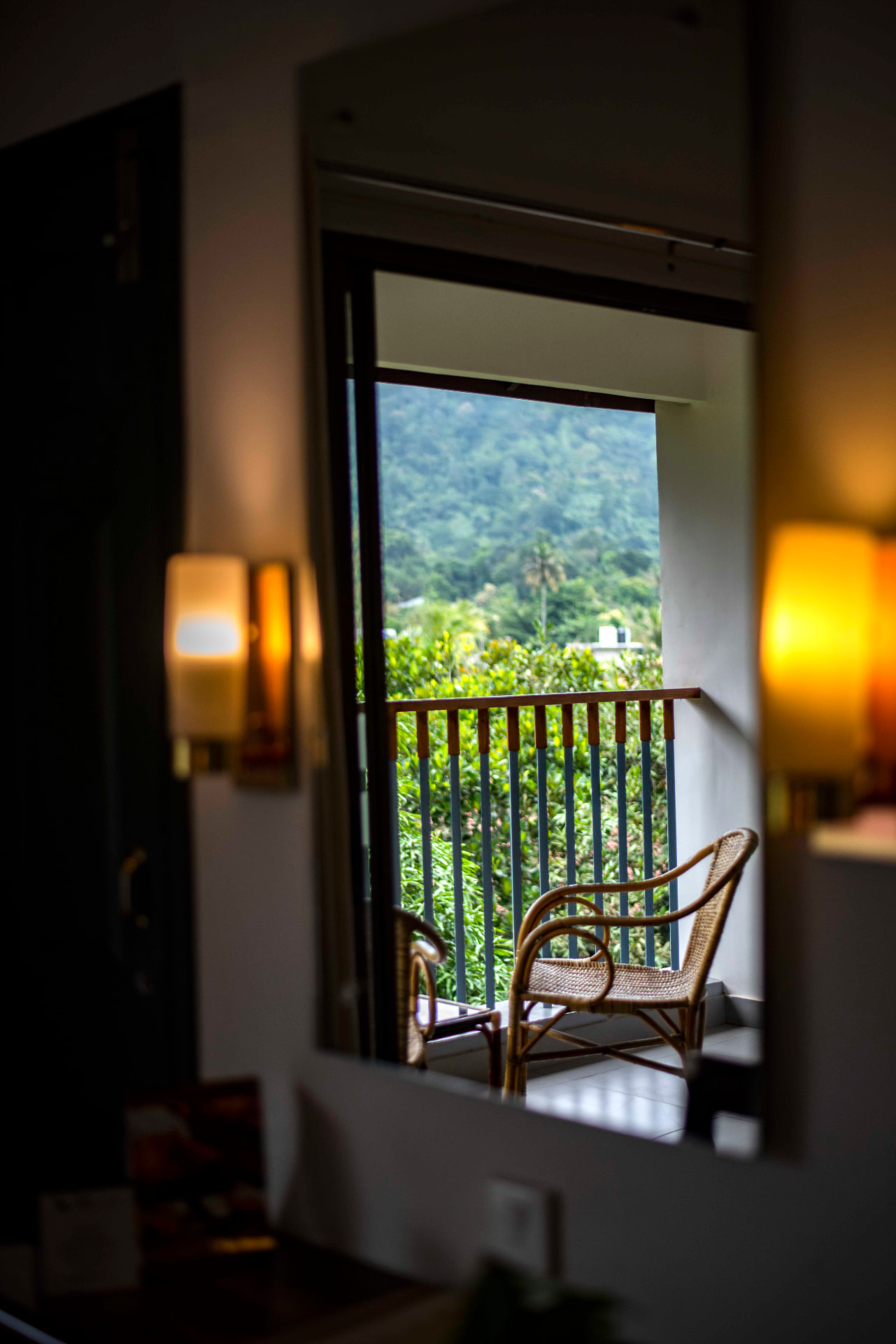 Private balcony sit-out with forest view – Abad Green Forest, Thekkady