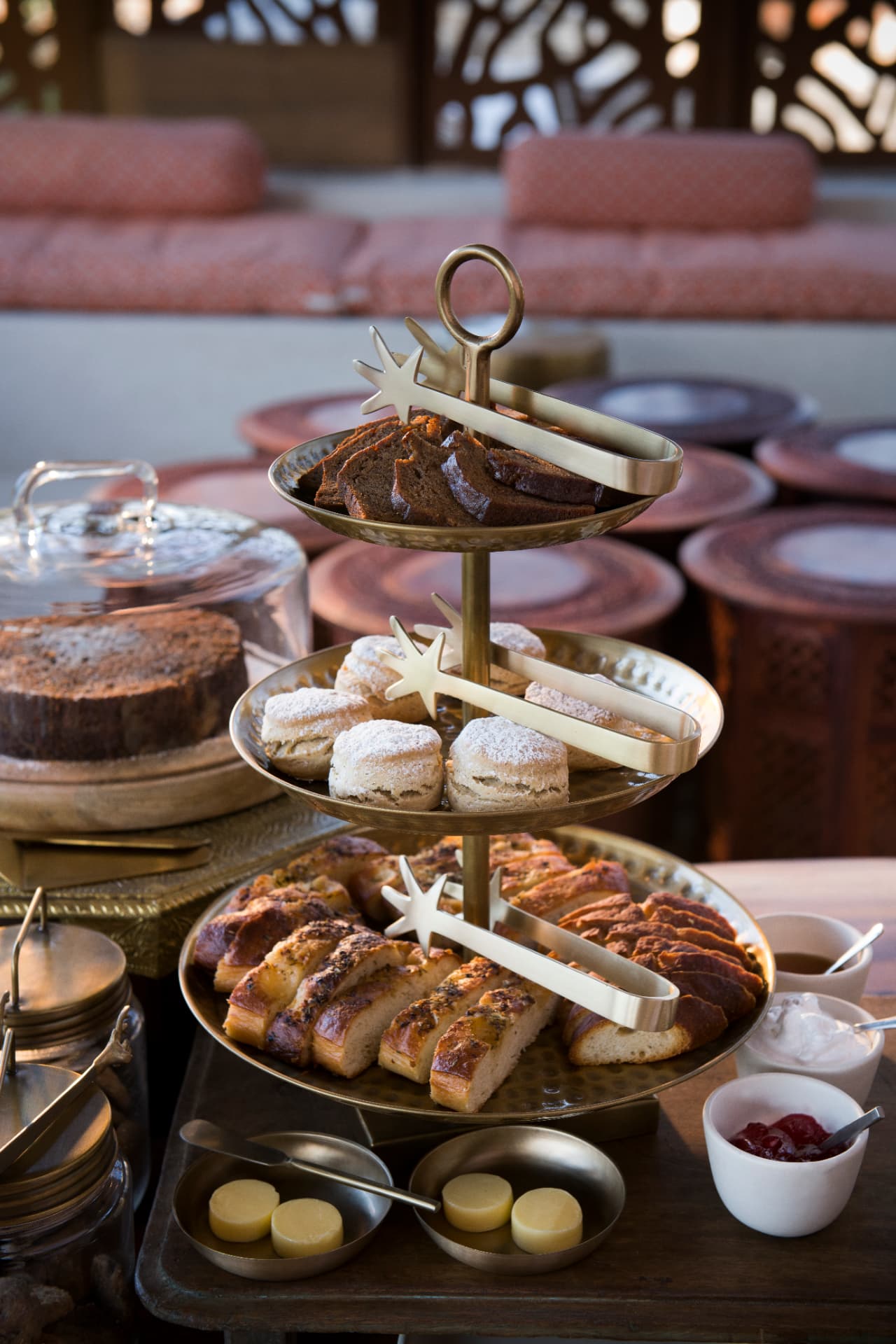 Afternoon tea on the verandah — Aramness Gir, Gujarat