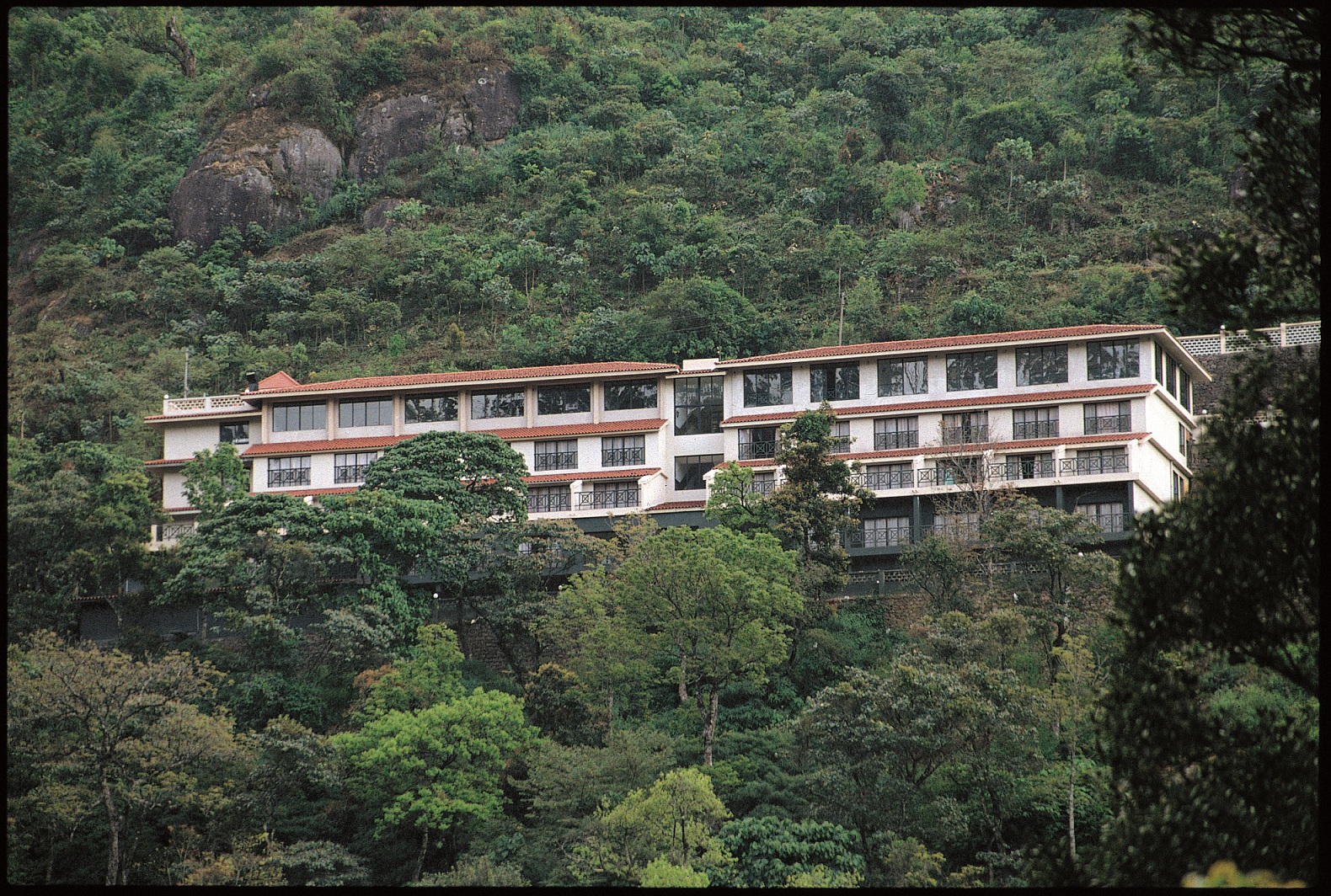 Valley-facing facade of Abad Copper Castle