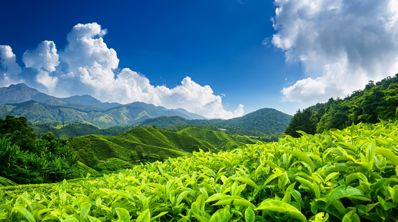 Emerald tea gardens