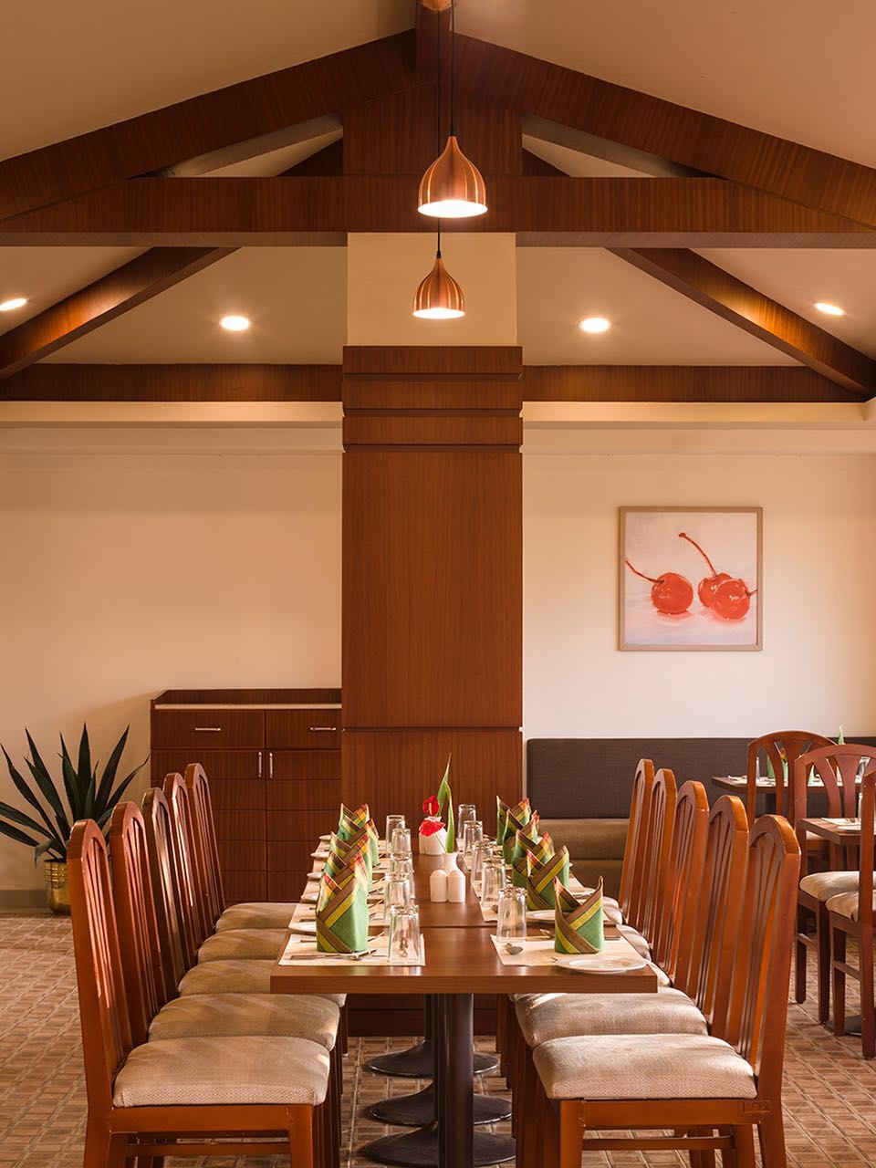 Laid table at Copper Castle Restaurant