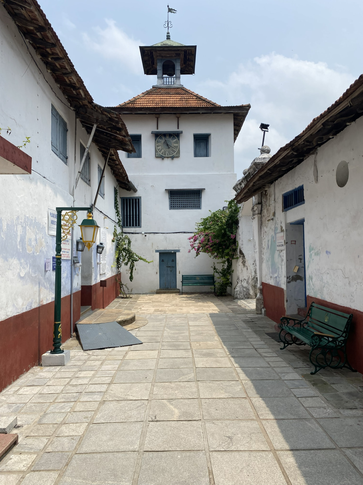 Paradesi Synagogue clock tower in Jew Town, Mattancherry