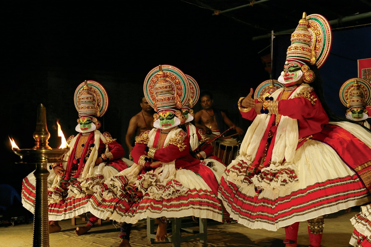 Kathakali performance in Fort Kochi
