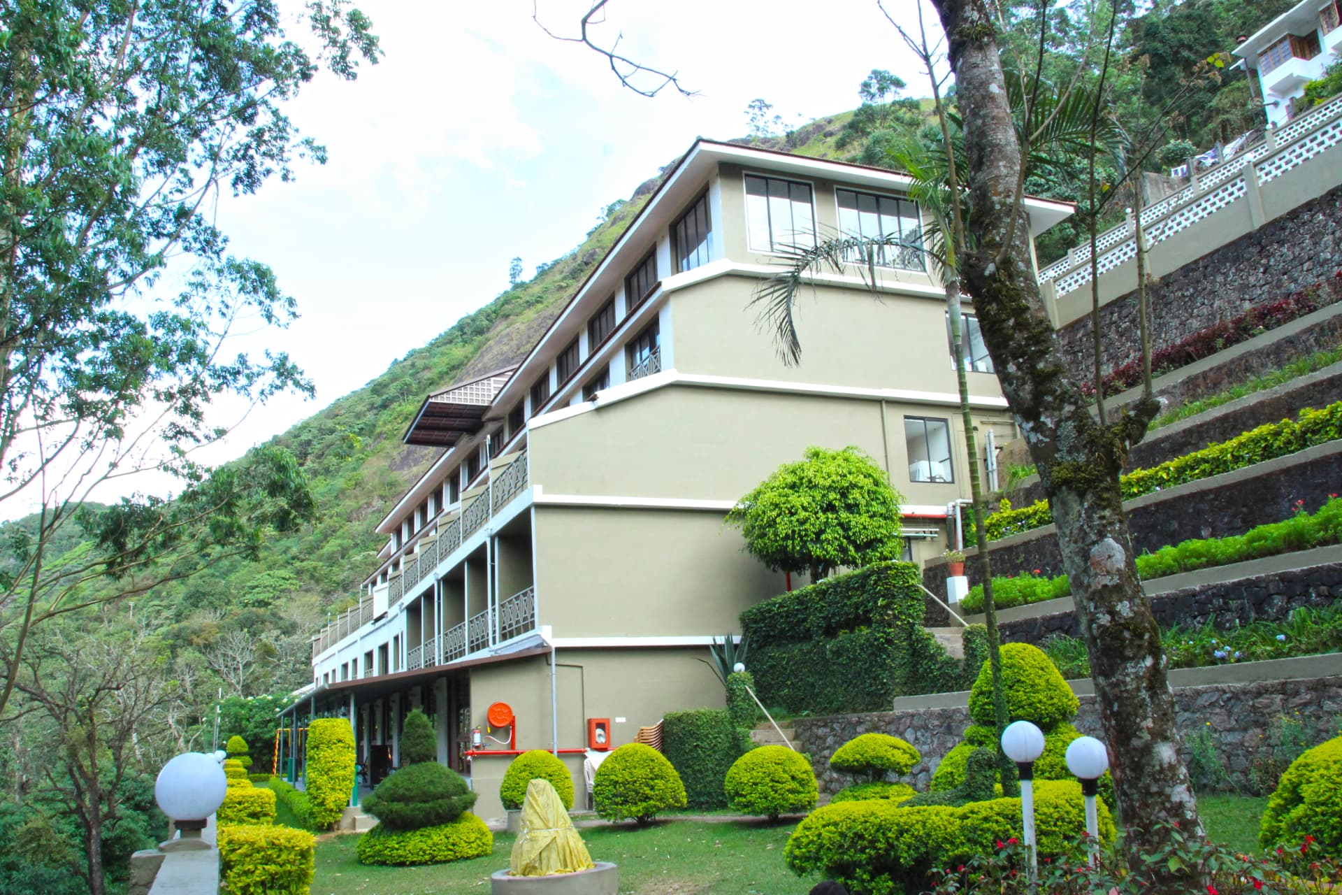 Garden terraces at Abad Copper Castle
