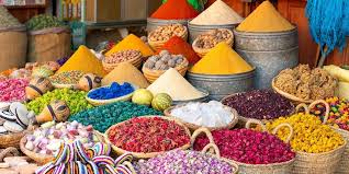 Colourful spices at a Mattancherry market