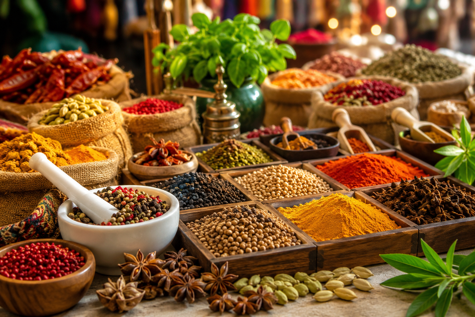 Aromas of a Kerala spice shop